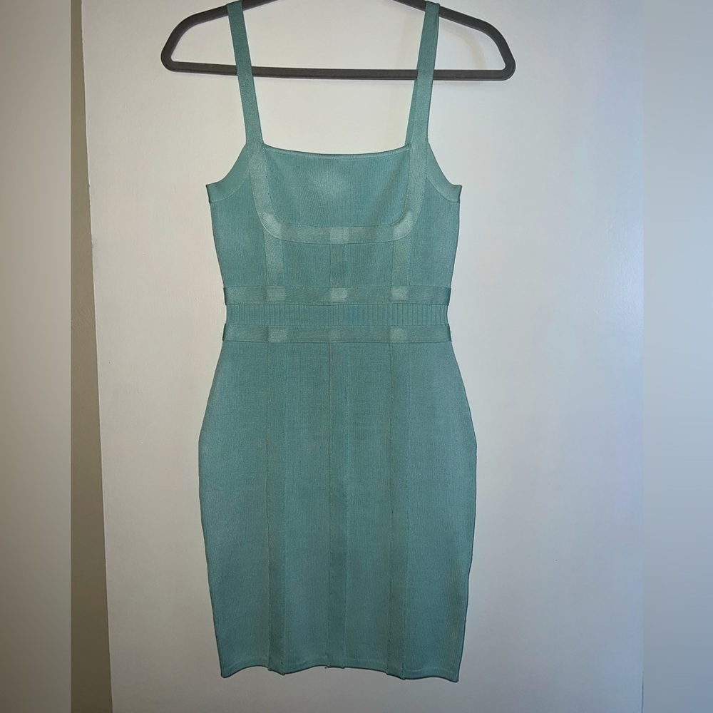 Guess bodycon blue dress small